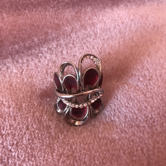 Fabulous big red cocktail ring - Picture 2 of 5